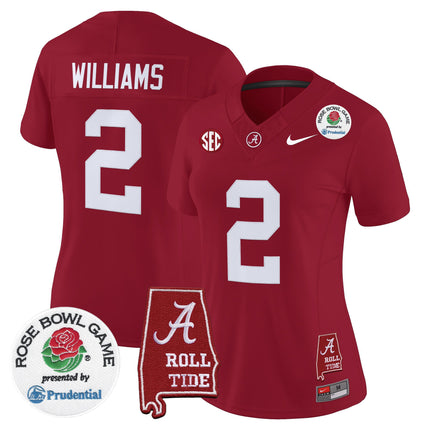 Women's Alabama Crimson Tide 2026 Rose Bowl Vapor Limited Jersey - All Stitched