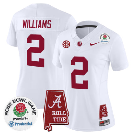Women's Alabama Crimson Tide 2026 Rose Bowl Vapor Limited Jersey - All Stitched
