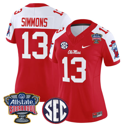 Women's Ole Miss Rebels 2026 Sugar Bowl Vapor Limited Jersey - All Stitched