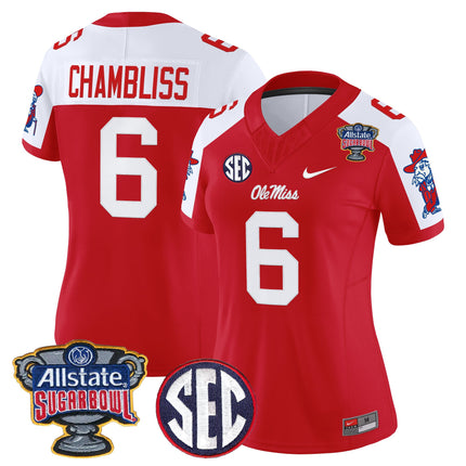 Women's Ole Miss Rebels 2026 Sugar Bowl Vapor Limited Jersey - All Stitched