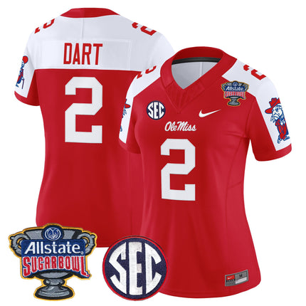Women's Ole Miss Rebels 2026 Sugar Bowl Vapor Limited Jersey - All Stitched