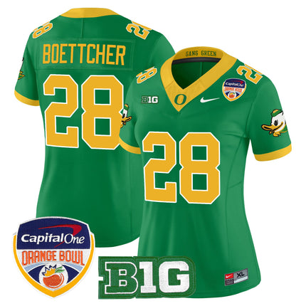 Women's Oregon Ducks 2026 Orange Bowl Vapor Limited Jersey - All Stitched