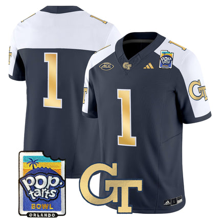 Men's Georgia Tech Yellow Jackets Pop-Tarts Bowl Vapor Limited Jersey - All stitched