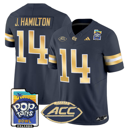 Men's Georgia Tech Yellow Jackets Pop-Tarts Bowl Vapor Limited Jersey - All stitched