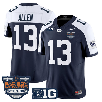 Men's Penn State Nittany Lions Throwback Vapor Limited Jersey - Pinstripe Bowl Patch - All Stitched