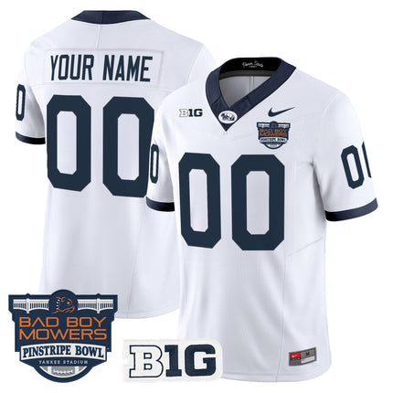 Penn State Nittany Lions Throwback Vapor Limited Custom Jersey - Pinstripe Bowl Patch - All Stitched