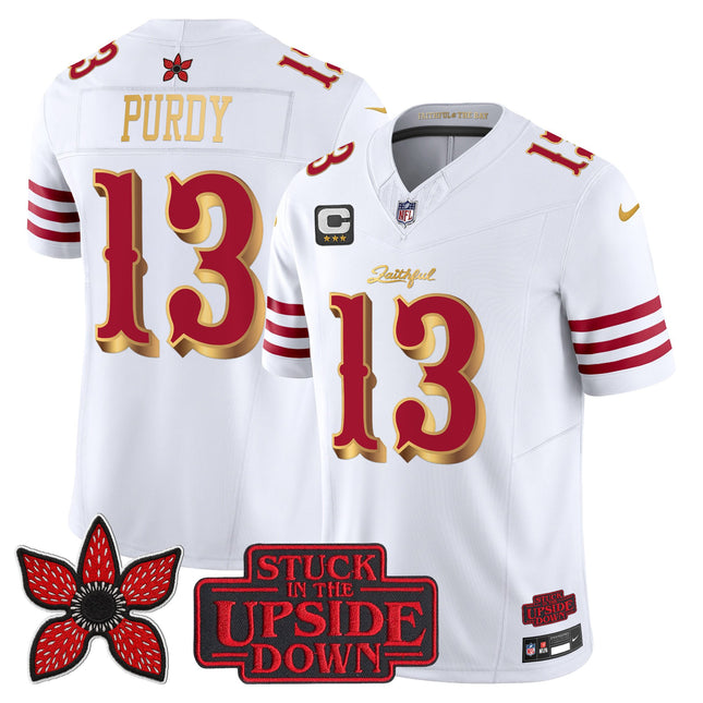 Men's San Francisco 49ers 'Rivalries x Stranger Things' Vapor Limited Jersey - All Stitched