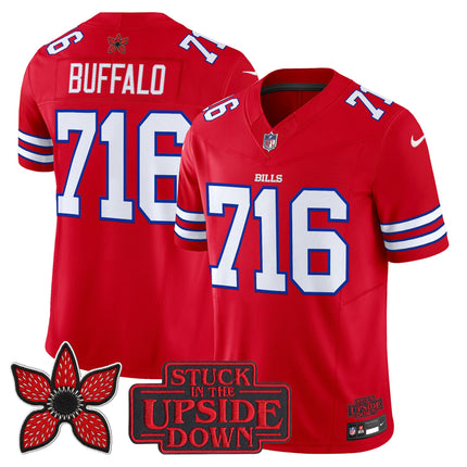 Men's Buffalo Bills 'Stranger Things Edition' Vapor Limited Jersey V2 - All Stitched
