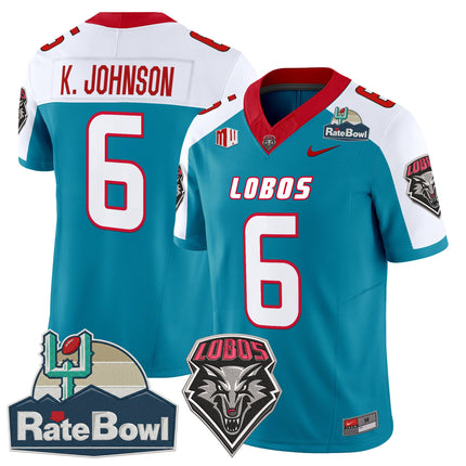 Men's New Mexico Lobos 2025 Rate Bowl Vapor Limited Jersey - All Stitched