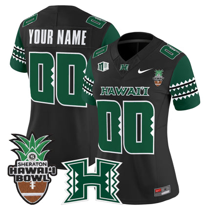 Hawai'i Rainbow Warriors 2025 Hawai'i Bowl Vapor Limited Custom Jersey - All Stitched