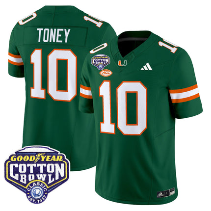 Men's Miami Hurricanes 2025 Cotton Bowl Vapor Limited Jersey - All Stitched