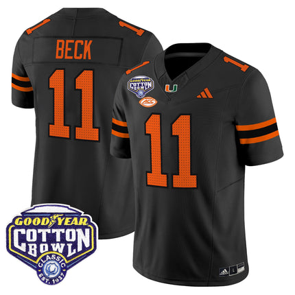 Men's Miami Hurricanes 2025 Cotton Bowl Vapor Limited Jersey - All Stitched