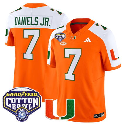 Men's Miami Hurricanes 2025 Cotton Bowl Vapor Limited Jersey - All Stitched