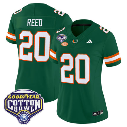 Women's Miami Hurricanes 2025 Cotton Bowl Vapor Limited Jersey - All Stitched