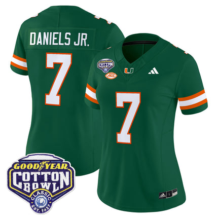 Women's Miami Hurricanes 2025 Cotton Bowl Vapor Limited Jersey - All Stitched