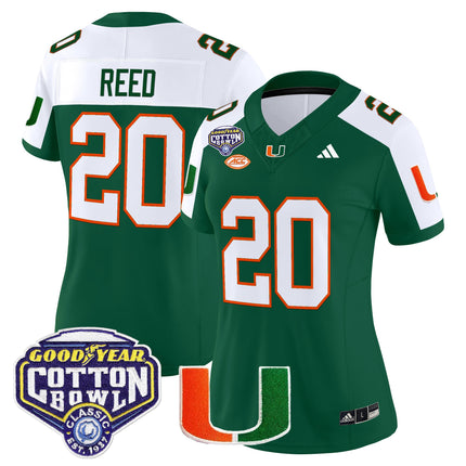 Women's Miami Hurricanes 2025 Cotton Bowl Vapor Limited Jersey - All Stitched