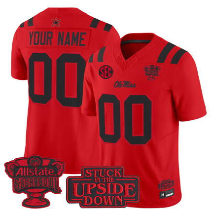 Ole Miss Rebels 'Stranger Things Edition' Vapor Limited Custom Jersey - 2026 Sugar Bowl Patch - All Stitched