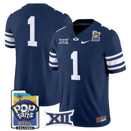 Men's BYU Cougars 2025 Pop-Tarts Bowl Vapor Limited Jersey - All Stitched
