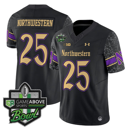Men's Northwestern Wildcats 2025 GameAbove Sports Bowl Vapor Limited Jersey - All Stitched