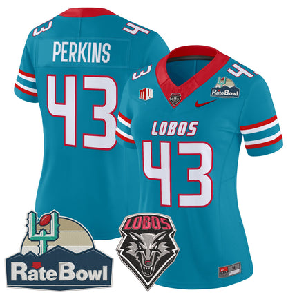 Women's New Mexico Lobos 2025 Rate Bowl Vapor Limited Jersey - All Stitched
