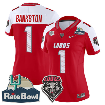 Women's New Mexico Lobos 2025 Rate Bowl Vapor Limited Jersey - All Stitched