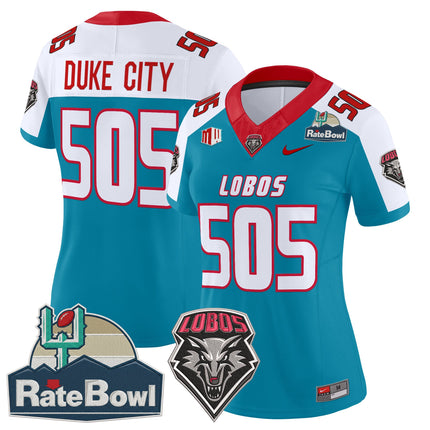 Women's New Mexico Lobos 2025 Rate Bowl Vapor Limited Jersey - All Stitched