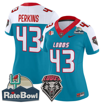 Women's New Mexico Lobos 2025 Rate Bowl Vapor Limited Jersey - All Stitched