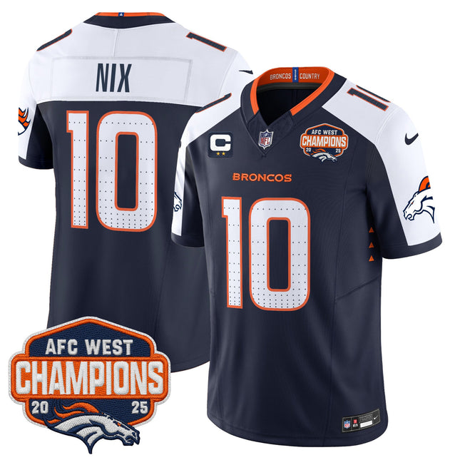 Men's Denver Broncos 2025 AFC West Division Champions Vapor Limited Jersey - All Stitched