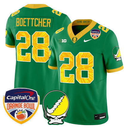 Men's Oregon Ducks "Grateful Ducks" Vapor Limited Jersey - 2025/26 Orange Bowl Patch - All Stitched