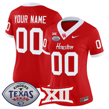 Houston Cougars 2025 Texas Bowl Vapor Limited Custom Jersey - All Stitched