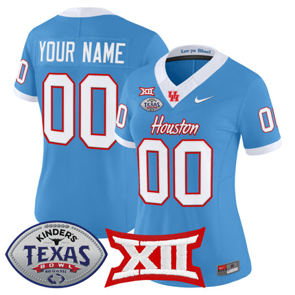 Houston Cougars 2025 Texas Bowl Vapor Limited Custom Jersey - All Stitched