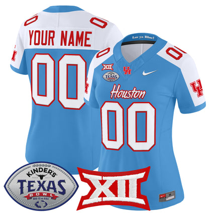 Houston Cougars 2025 Texas Bowl Vapor Limited Custom Jersey - All Stitched