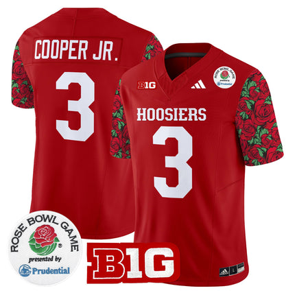 Men's Indiana Hoosiers 2025 Rose Bowl Pattern Vapor Limited Jersey - Stitched