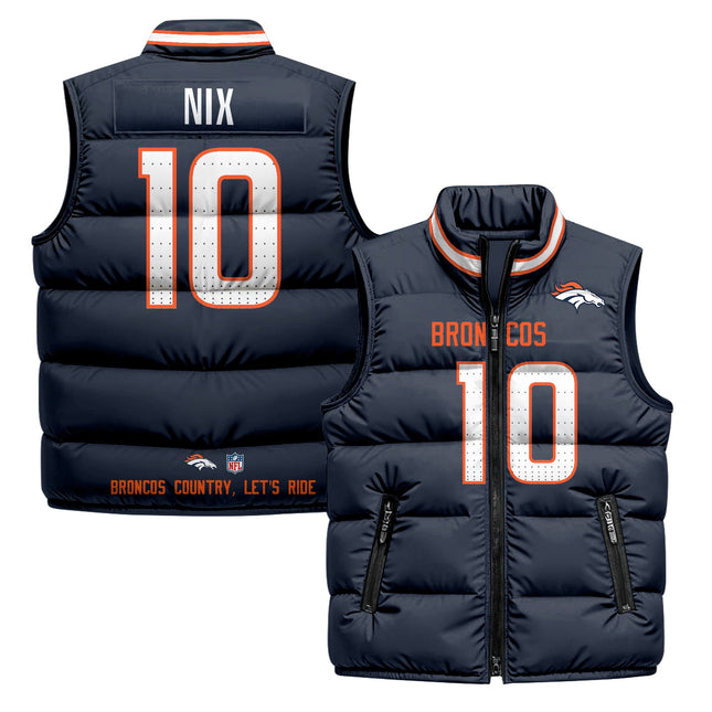Denver Broncos 2025 Puffer Vest