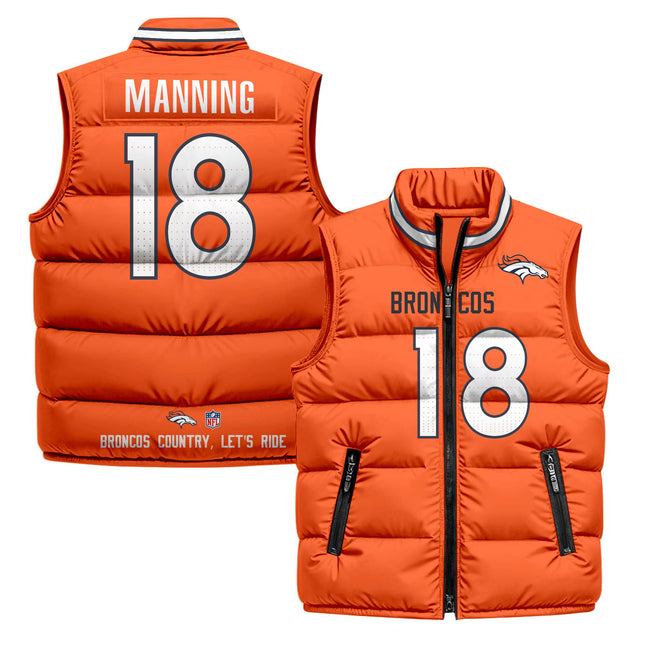Denver Broncos 2025 Puffer Vest