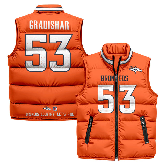 Denver Broncos 2025 Puffer Vest