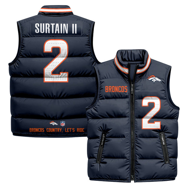 Denver Broncos 2025 Puffer Vest