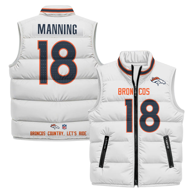 Denver Broncos 2025 Puffer Vest