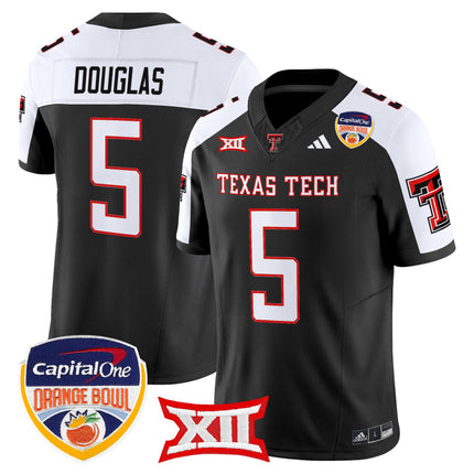 Men's Texas Tech Red Raiders 2025 Orange Bowl Vapor Limited Jersey V2 - All Stitched