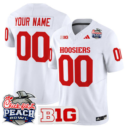 Indiana Hoosiers 2026 Peach Bowl Vapor Limited Custom Jersey - All Stitched