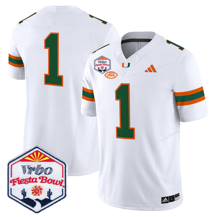 Men's Miami Hurricanes 2026 The Fiesta Bowl Vapor Limited Jersey - All Stitched
