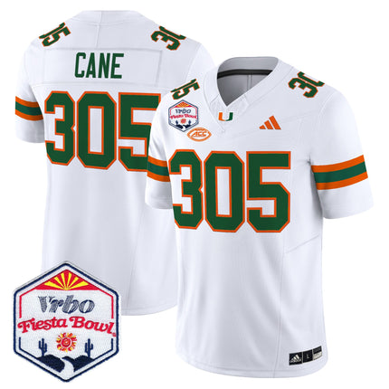 Men's Miami Hurricanes 2026 The Fiesta Bowl Vapor Limited Jersey - All Stitched