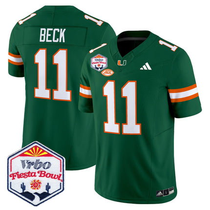 Men's Miami Hurricanes 2026 The Fiesta Bowl Vapor Limited Jersey - All Stitched