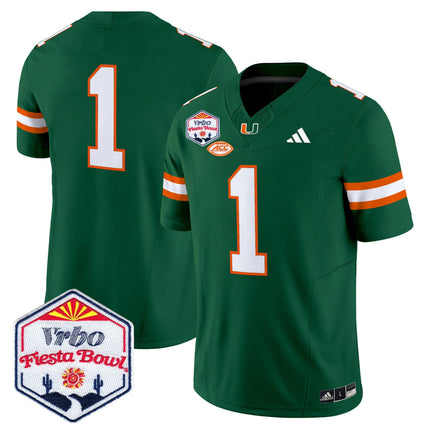 Men's Miami Hurricanes 2026 The Fiesta Bowl Vapor Limited Jersey - All Stitched