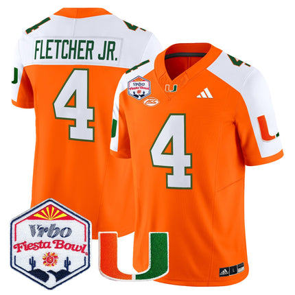 Men's Miami Hurricanes 2026 The Fiesta Bowl Vapor Limited Jersey - All Stitched