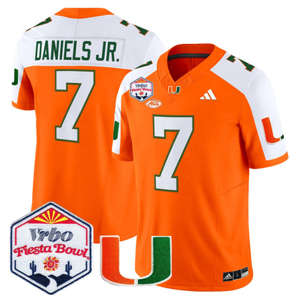 Men's Miami Hurricanes 2026 The Fiesta Bowl Vapor Limited Jersey - All Stitched