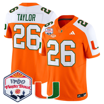 Men's Miami Hurricanes 2026 The Fiesta Bowl Vapor Limited Jersey - All Stitched
