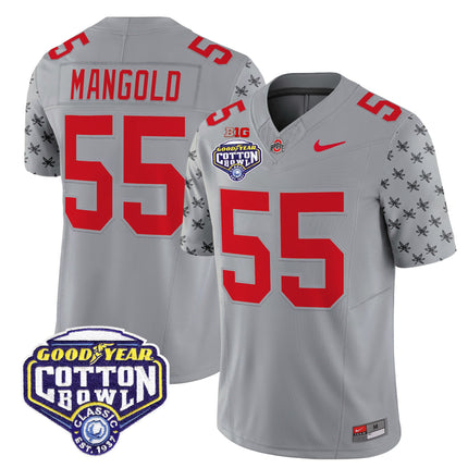 Men's Ohio State Buckeyes 2025 Cotton Bowl Patch Vapor Limited Jersey - All Stitched