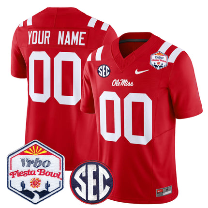 Ole Miss Rebels 2026 The Fiesta Bowl Vapor Limited Custom Jersey - All Stitched