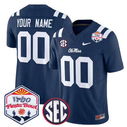 Ole Miss Rebels 2026 The Fiesta Bowl Vapor Limited Custom Jersey - All Stitched